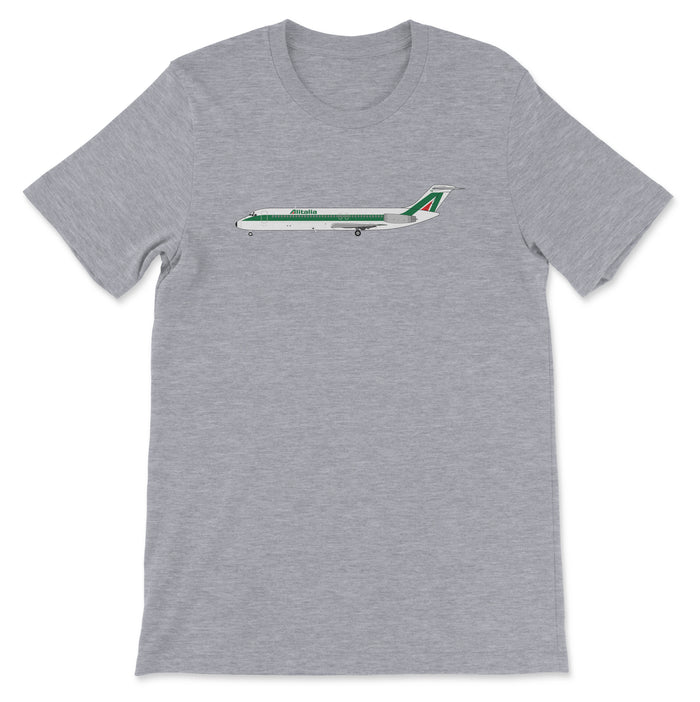 Alitalia McDonnell Douglas DC-9 Unisex T-Shirt - Athletic Heather