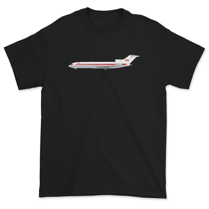 TWA Boeing 727 Unisex T-Shirt - Black