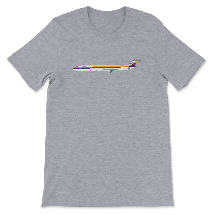 AirCal Air California McDonnell Douglas MD-80 Unisex T-Shirt - Athletic Heather