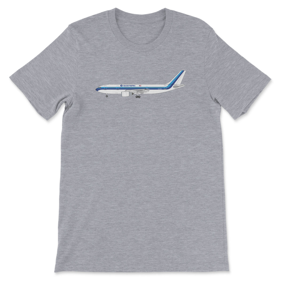 Eastern Airlines Airbus A300 Unisex T-Shirt - Athletic Heather