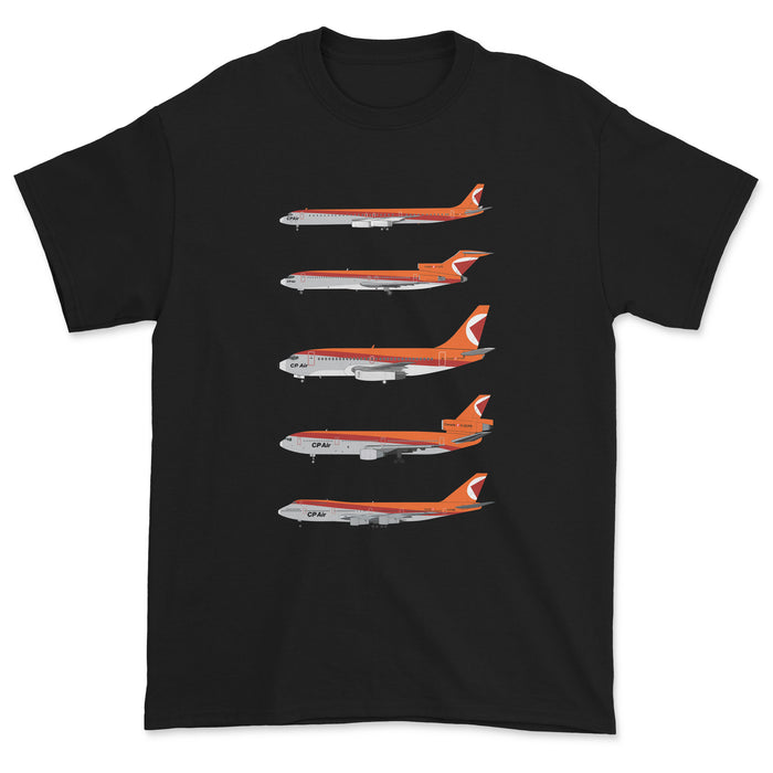 CP Air DC-8, B727, B737, DC-10, B747 Unisex T-Shirt - Black