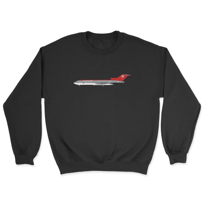 Northwest Airlines Boeing 727 Unisex Sweatshirt - Black