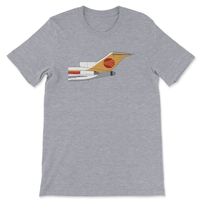 Continental Airlines Boeing 727 Tail Section Unisex T-Shirt - Athletic Heather