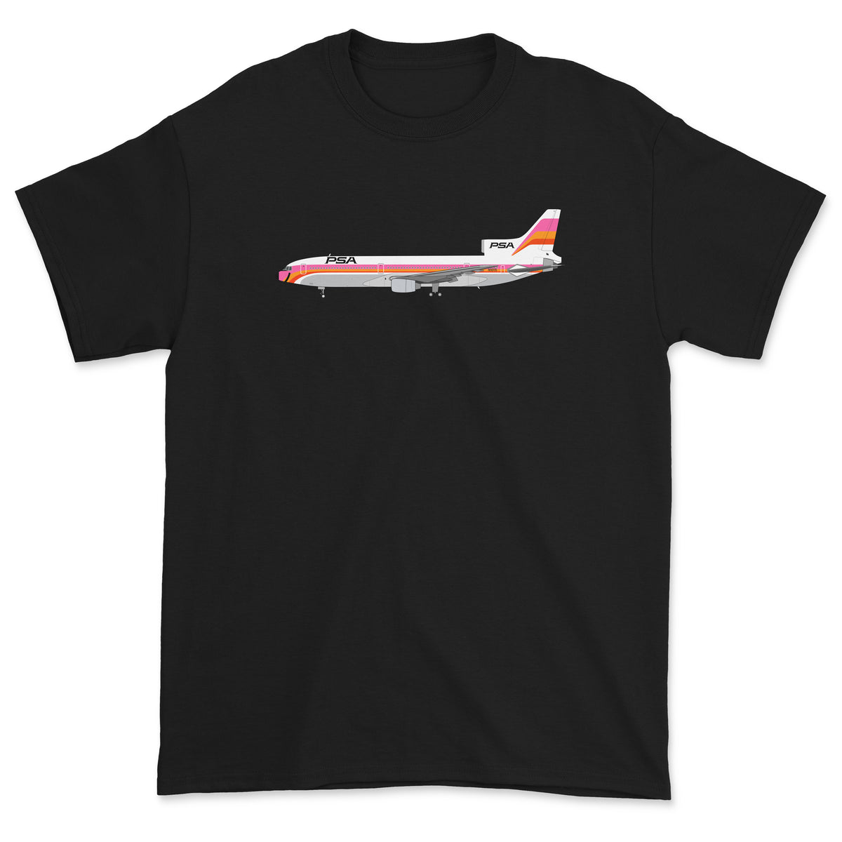 PSA Lockheed L-1011 TriStar Unisex T-Shirt - Black