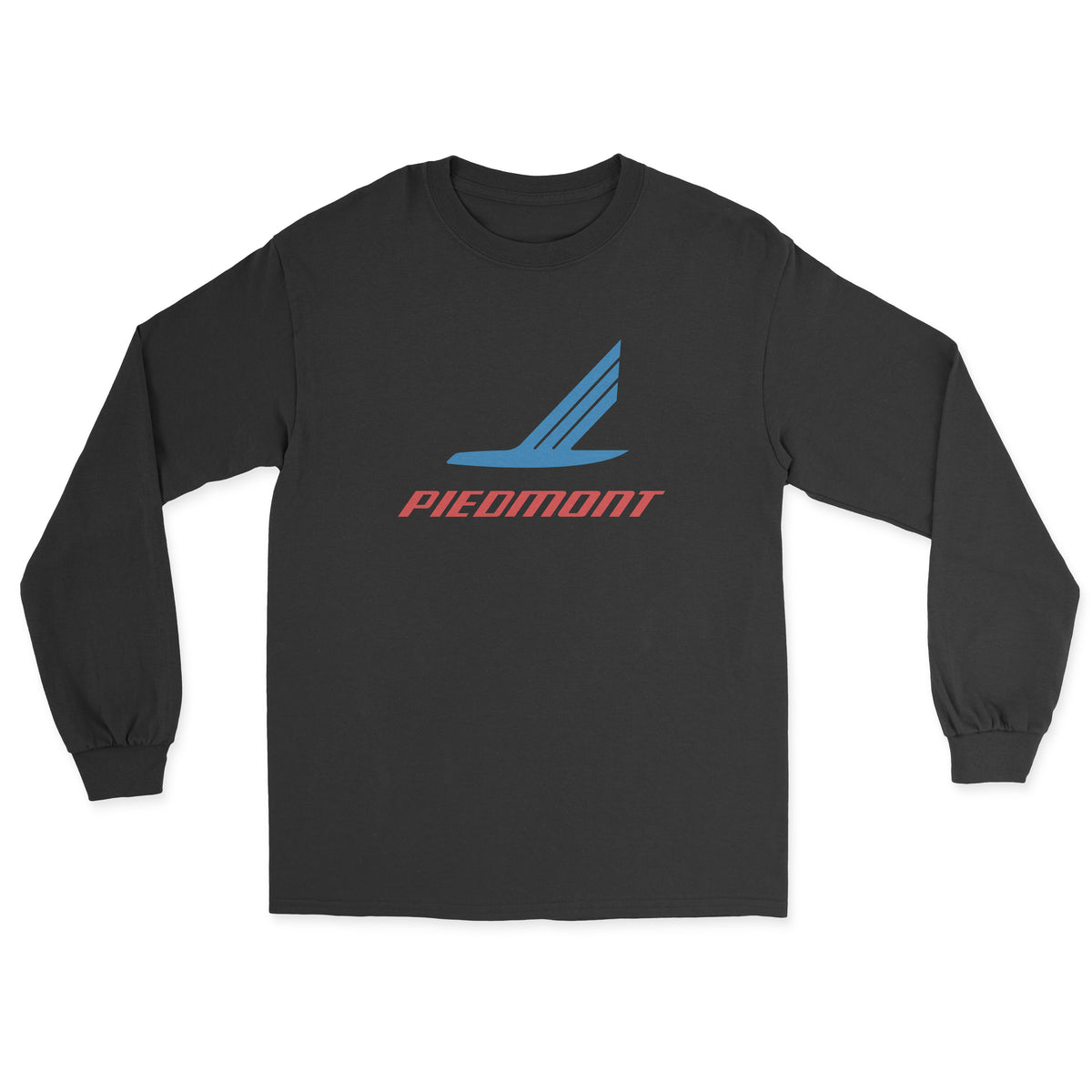 Piedmont Airlines Unisex Long Sleeve T-Shirt - Black