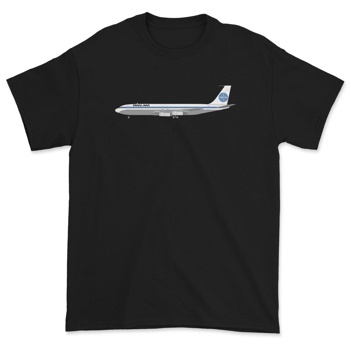Pan Am Boeing 707 Unisex T-Shirt - Black