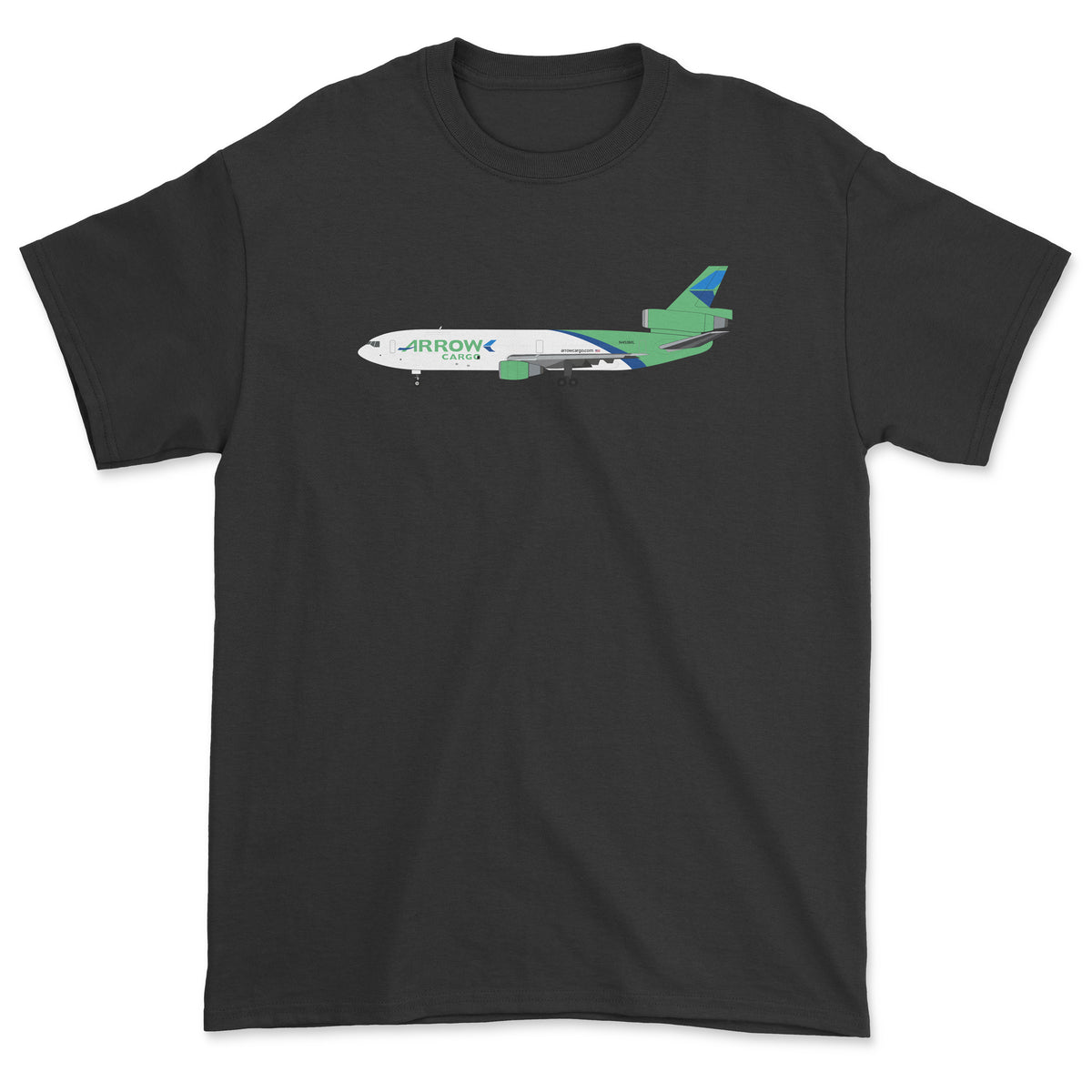 Arrow Cargo McDonnell Douglas DC-10 Unisex T-Shirt - Black