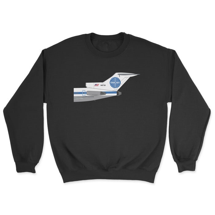 Pan Am Boeing 727 Tail Section Unisex Sweatshirt - Black
