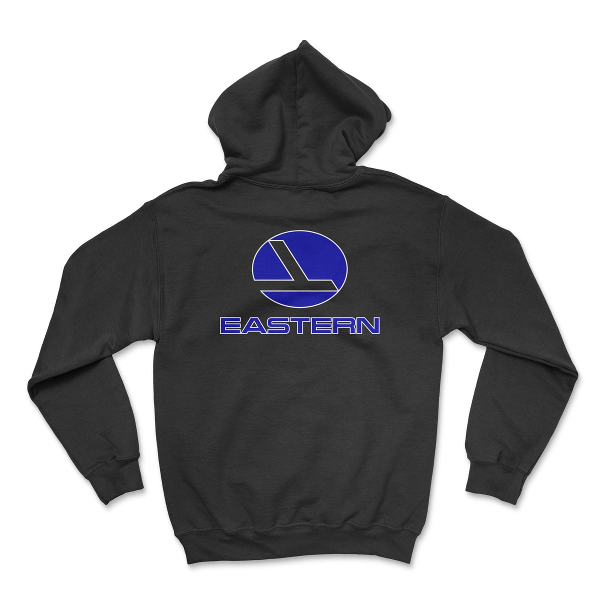 Eastern Airlines Unisex Hoodie printed on the back - Black