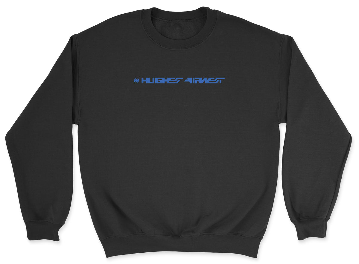 Hughes Airwest Unisex Sweatshirt - Black